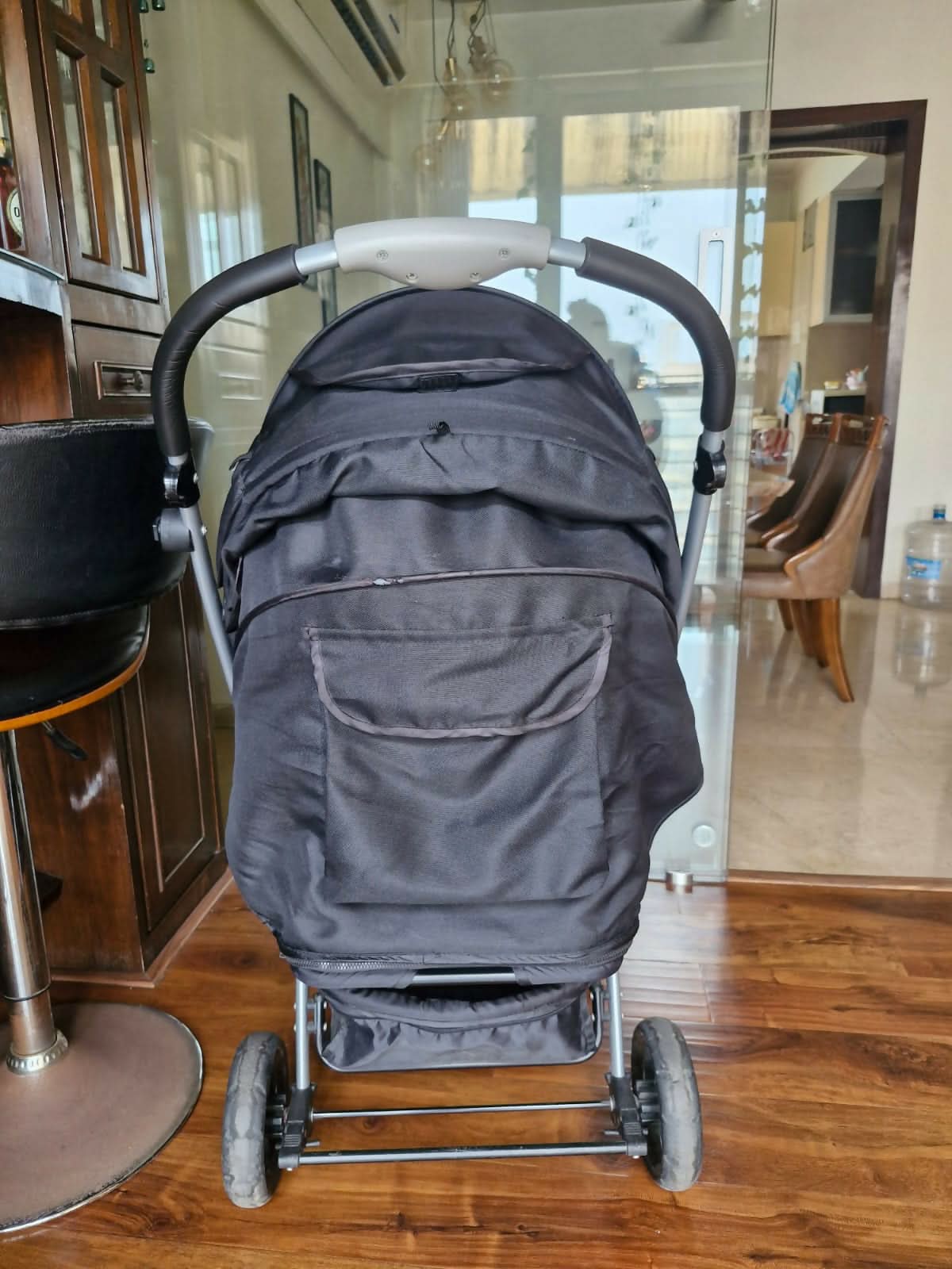 R FOR RABBIT Chocolate Ride Stroller/Pram For Kids - Reversible Handle, Multiple Recline Positions, Cup Holder with Meal Tray, 5 Point Safety Harness, Storage Basket