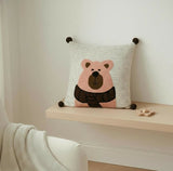 CUDDLE KIDS Hand-Stitched Throw Cushion Covers (Set of 2)