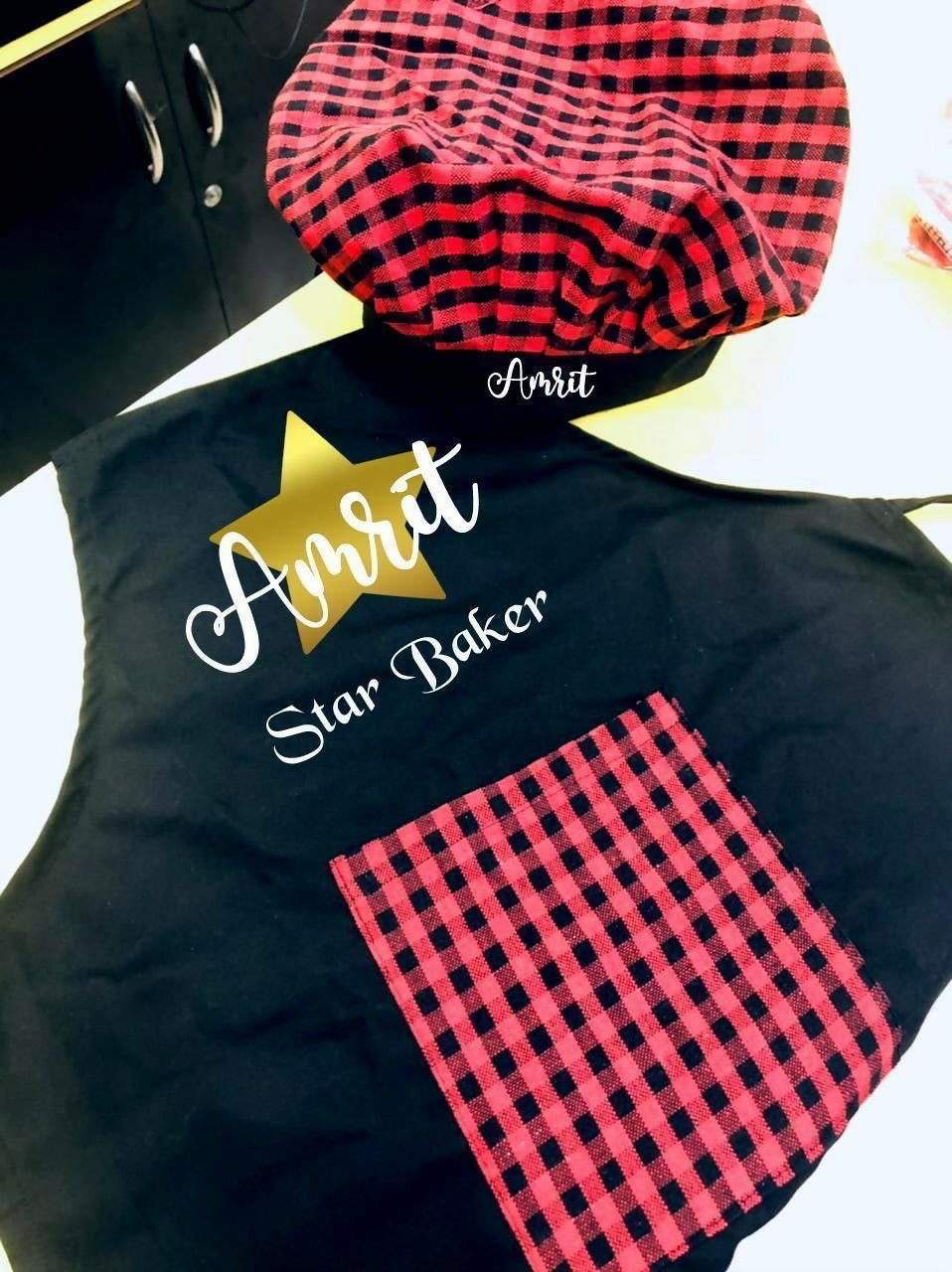 Personalised Apron & Hat Set