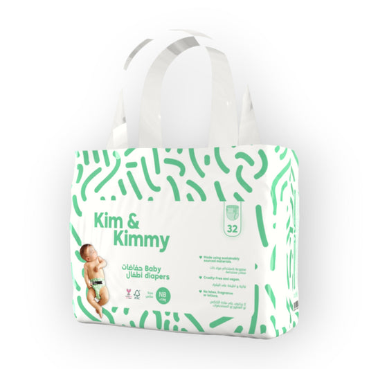 KIM & KIMMY Eco-Friendly Baby Taped Diapers