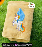 Unicorn cartoon towel