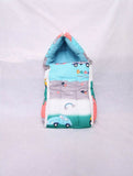 BABYHUG Hooded Baby Sleeping Bag Carry Nest Wrapper Newborn Soft Cotton Zip