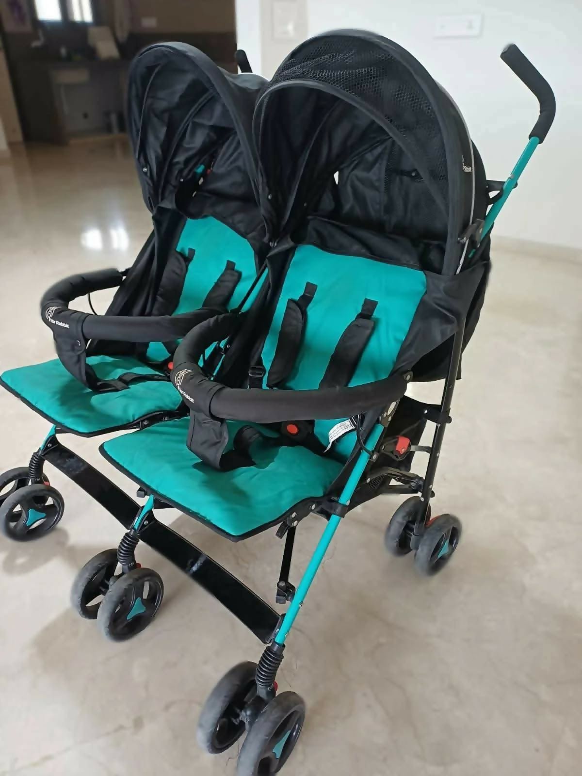 R for Rabbit Ginny And Johnny Twin Baby Stroller/Pram