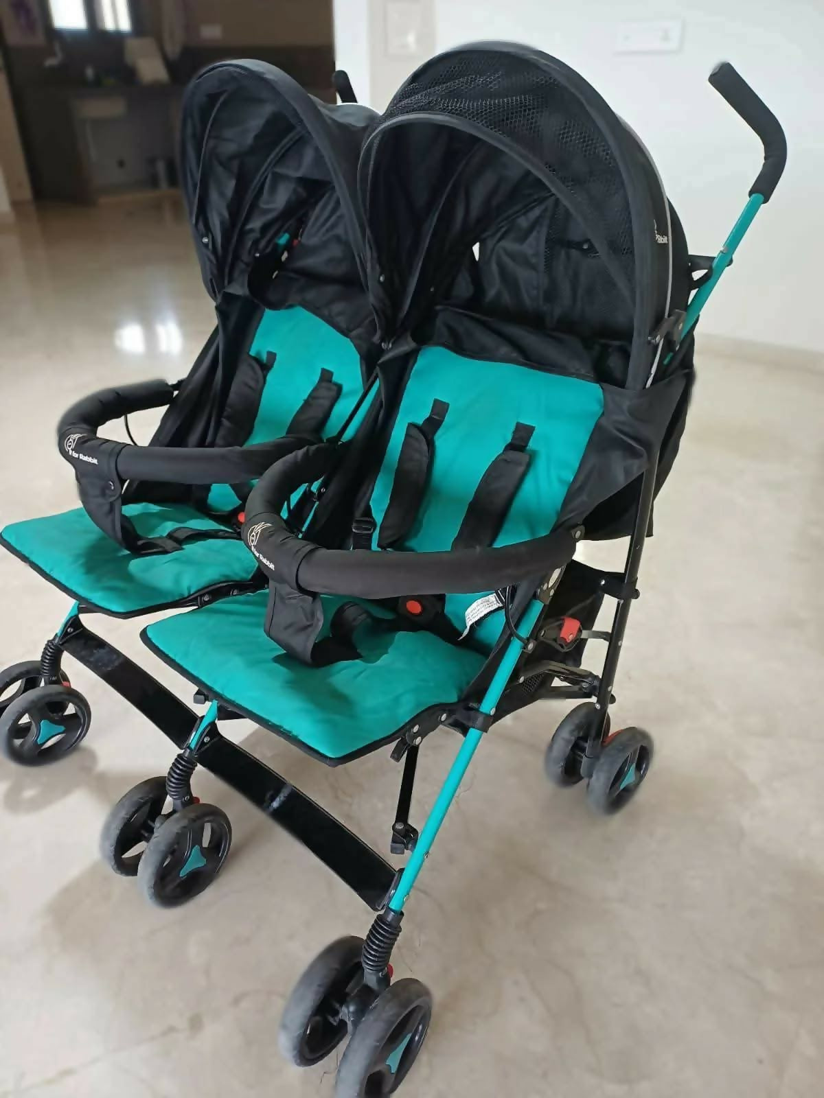 R for Rabbit Ginny And Johnny Twin Baby Stroller/Pram