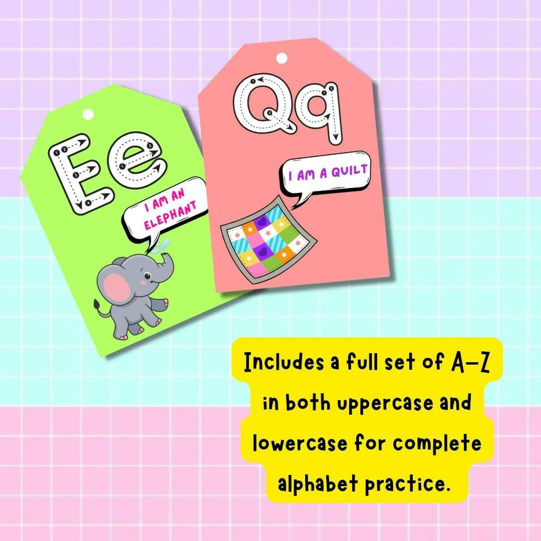 Alphabet Keychain Fun Tracing ABC Learning & Tracing