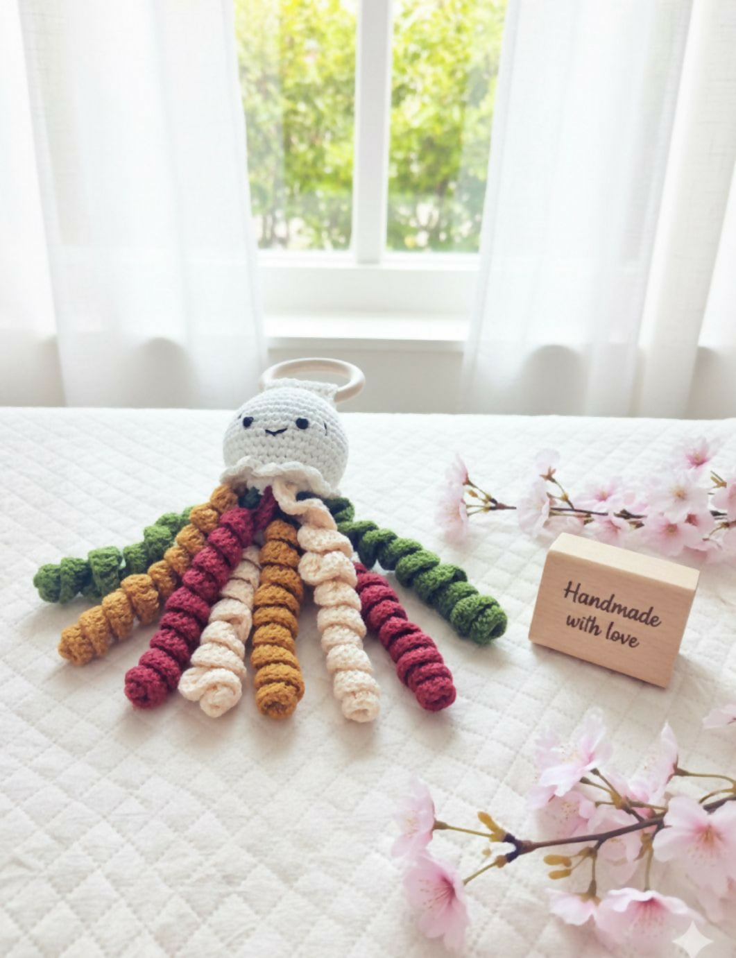 Rattle Jellyfish – Soft, Safe & Sensory Baby Toy