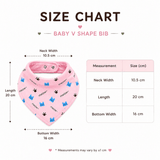 Hosiery Cotton Baby V Shape Bib | Assorted Colors | Steel Snap Button Closure