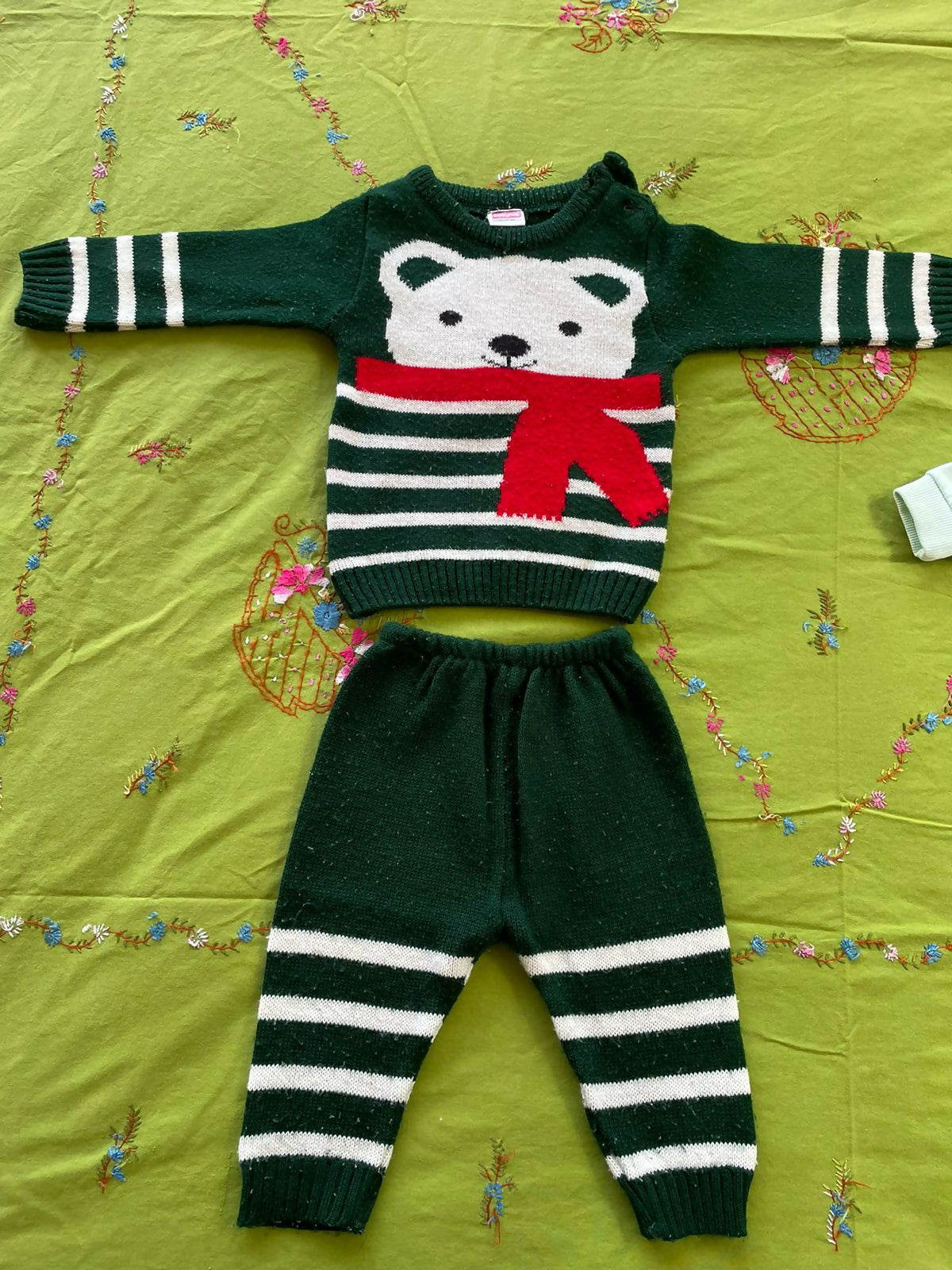 Newborn Baby Sweater Full Sleeve Top & Pant Set - PyaraBaby