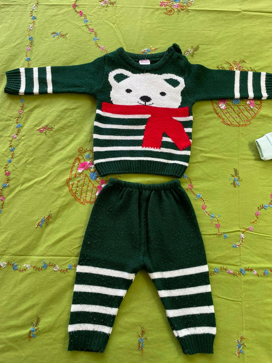 Newborn Baby Sweater Full Sleeve Top & Pant Set - PyaraBaby