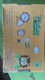 5 Pcs Cartoon Theme Bamboo Fiber Baby Feeding Set Tableware/Baby Crockery Dining Set/Feeding Set for Kids (Lion) Kids Plates