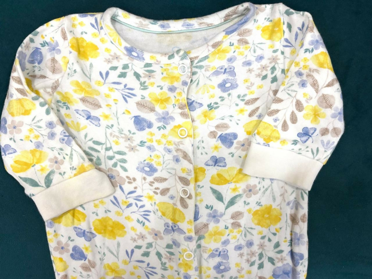 MOTHERCARE baby romper set – 3 pure cotton rompers in assorted prints, 3 months.