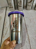 Personalised Stainless Steel Glass with Lid