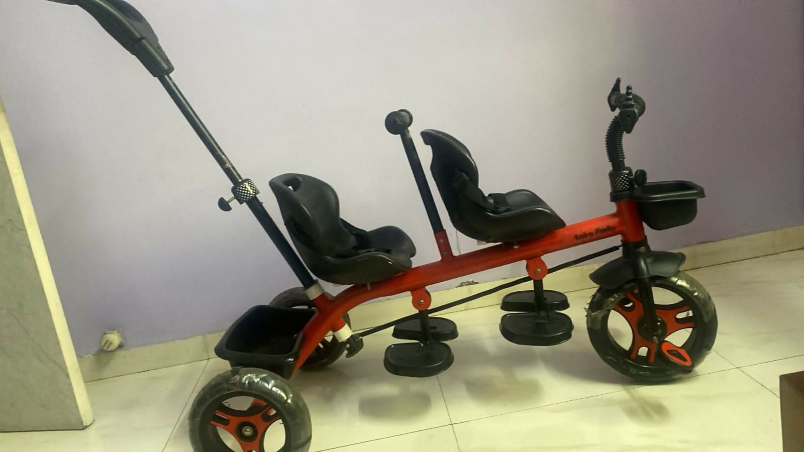 HOT Push Handle Fab N Funky Tricycle FAB N FUNKY TWIN