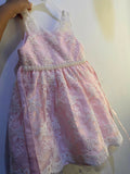 Adorn your baby girl in this elegant Pearl and Lace Work Frock, perfect for making precious memories!