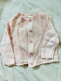 BABY B’GOSH Pointelle Pink Cardigan – Soft, Elegant & Perfect Layering for Babies