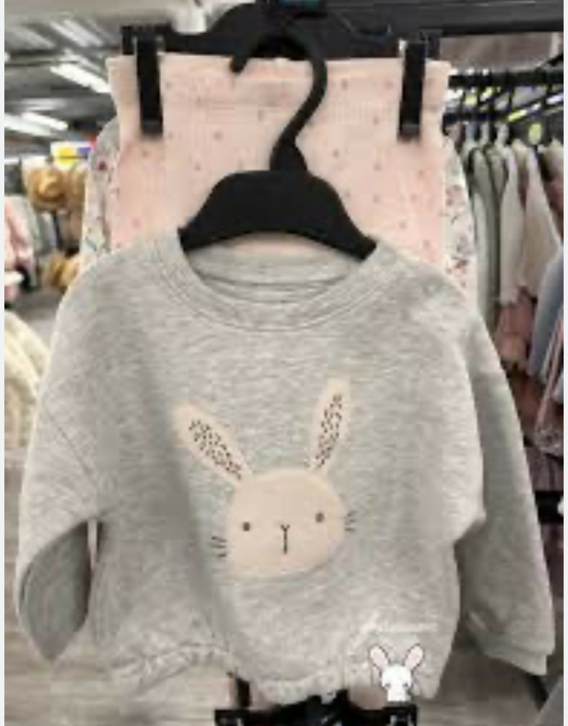 grey marl rabbit sweatshirt