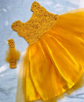 Shop now for our Handmade Crochet Customizable Frock/Dress for Baby Girl, combining elegance, comfort, and personalization for your little one!