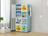 8 Door Plastic Wardrobe for Small Cupboard ( 28×14×56 inch ) - PP Wardrobe