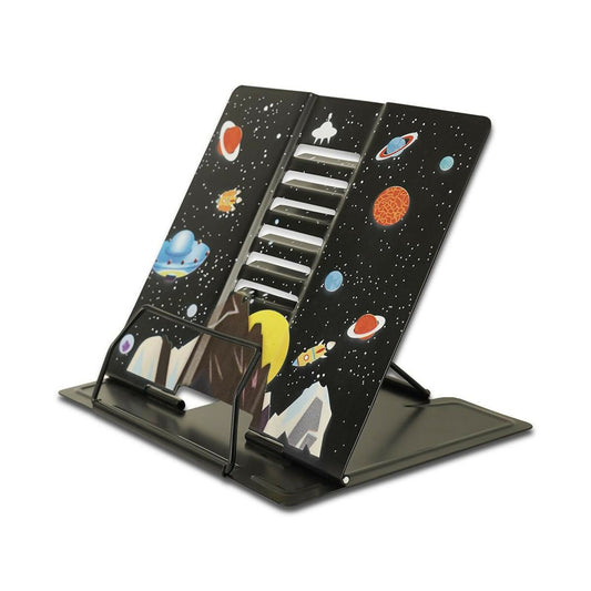 The book holder with different notches on the movable backrest can be adjusted in height and angle as needed. Promote proper posture to improve spine health.