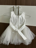 White dress with a sheer overlay