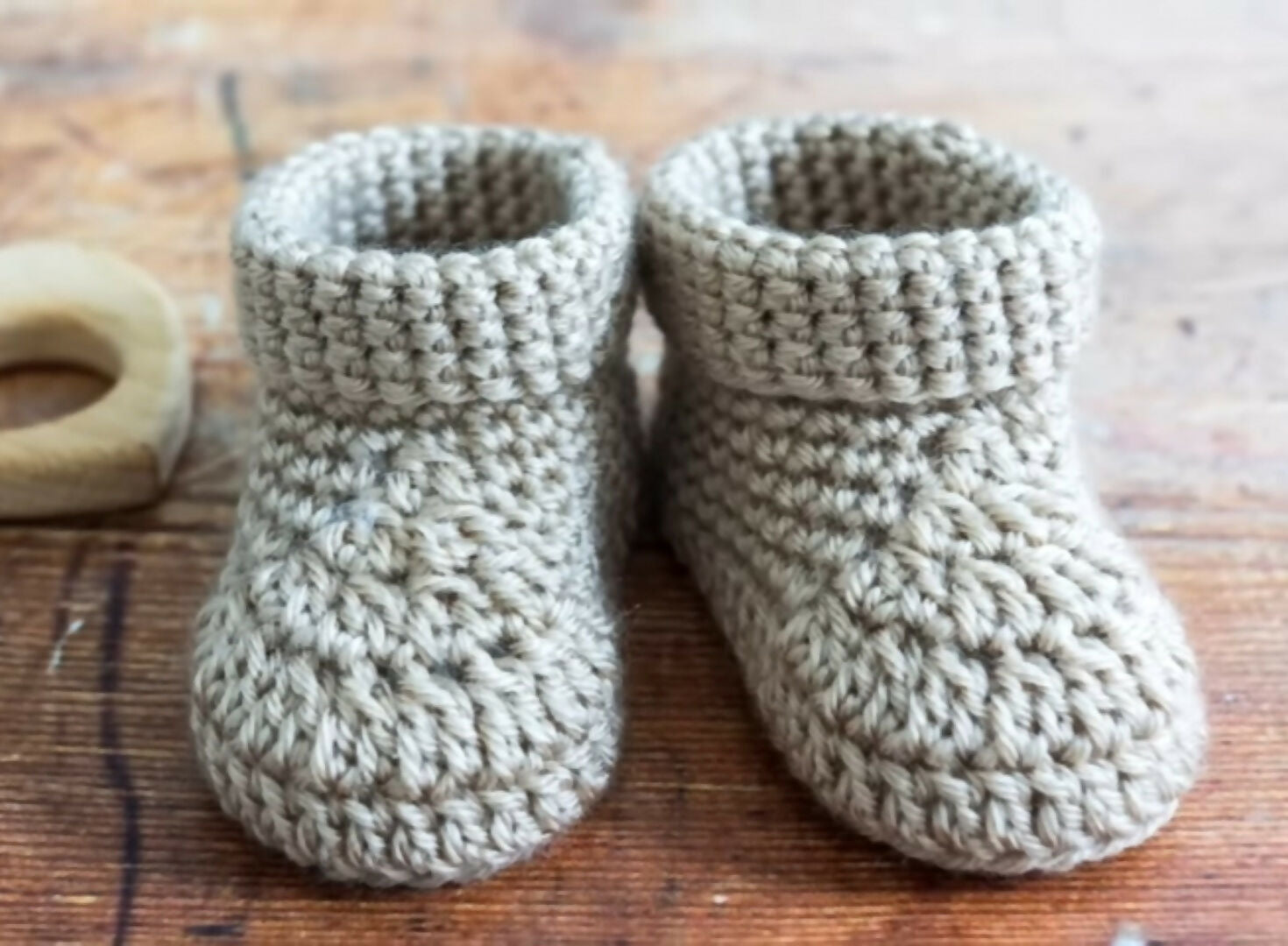 Crochet booties