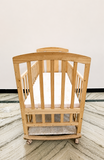StarAndDaisy Wooden Baby Cot Crib Rocking Wheels Storage B103