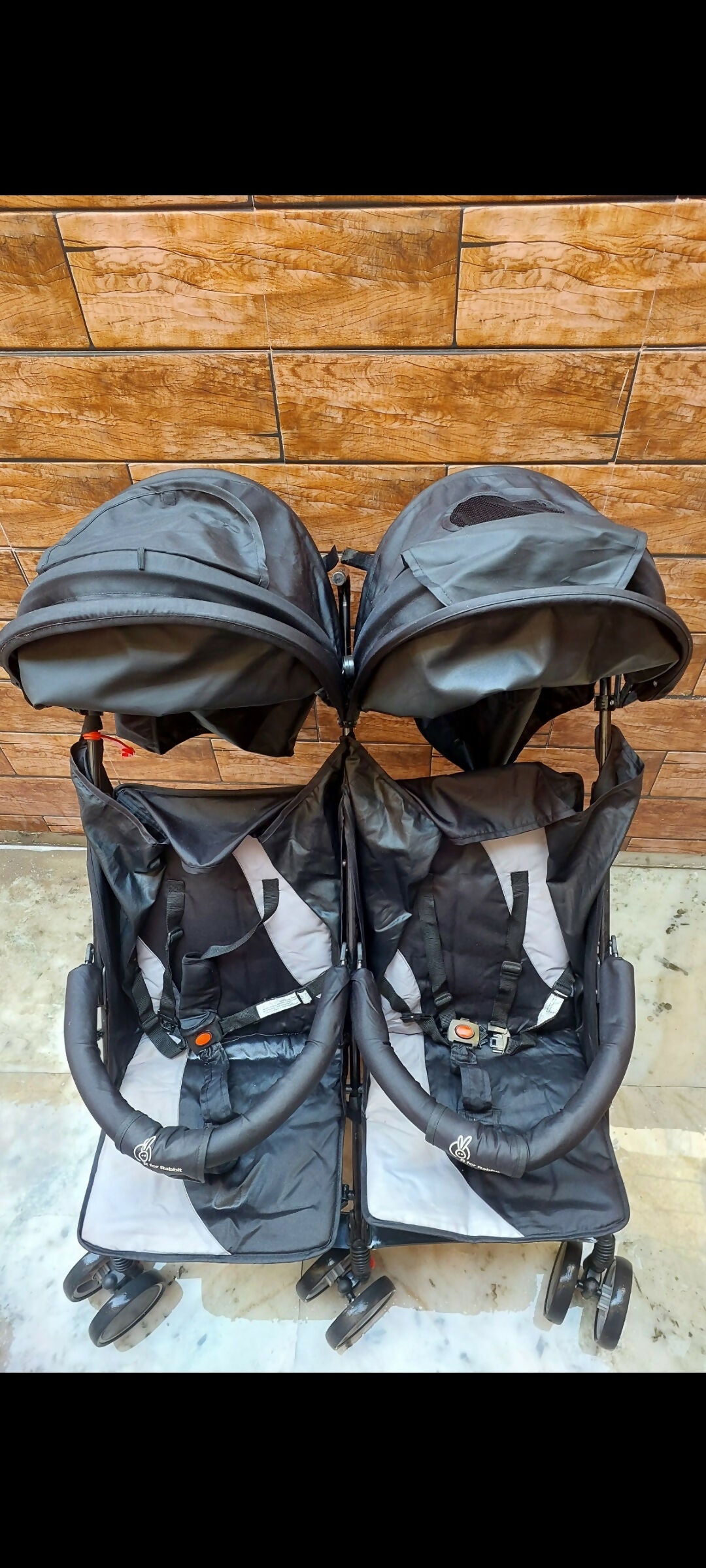 R FOR RABBIT Twin Pram Stroller