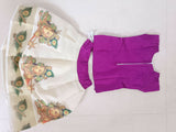 Kerala kasavu skirt and top