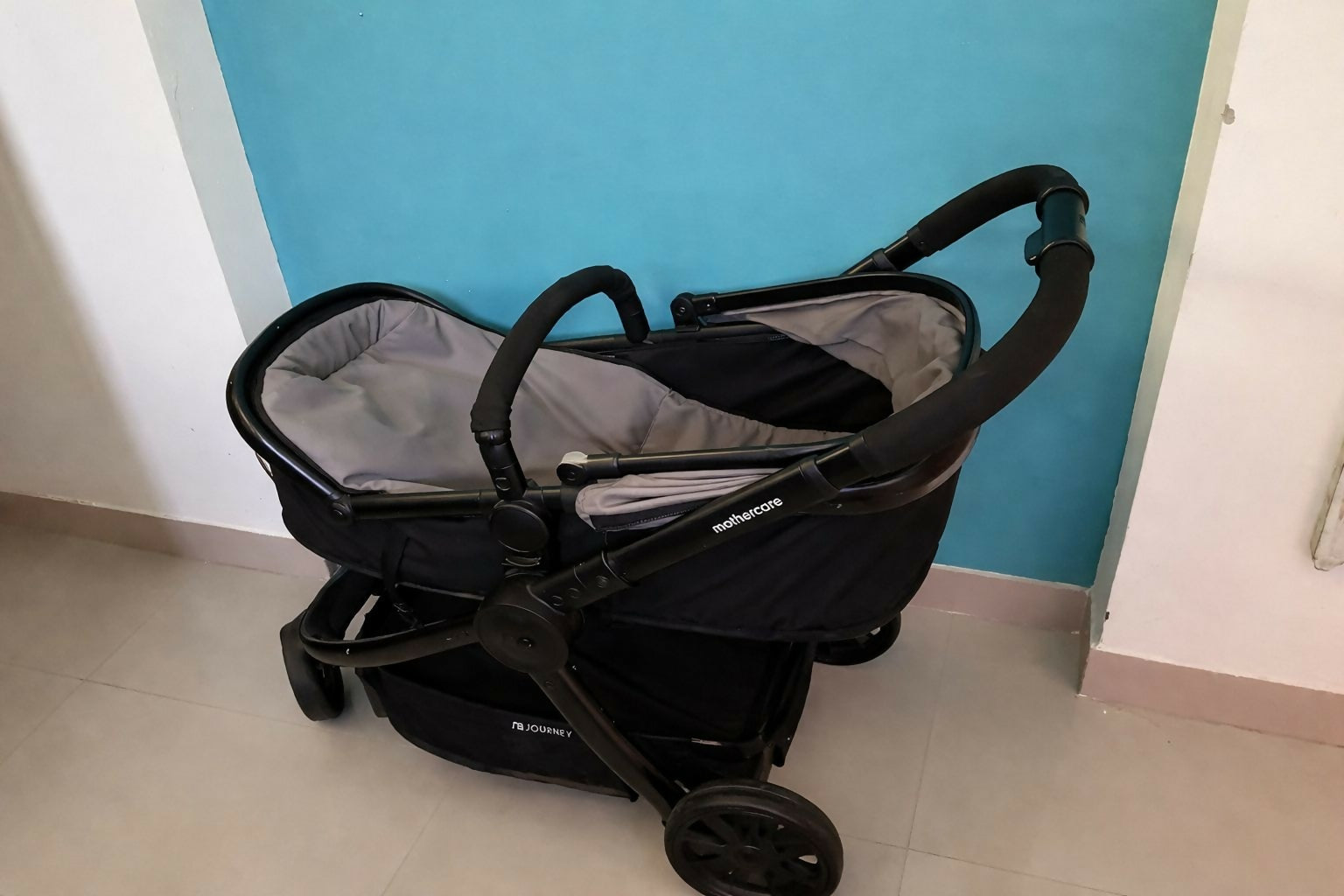 MOTHERCARE Baby Stroller Grey and Black, pram