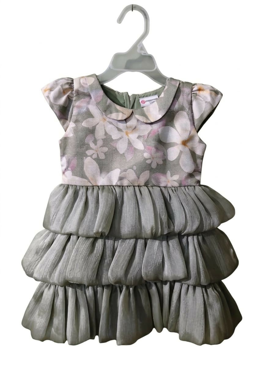 PEPPERMINT Baby Frock – Pista Green (6 Months-9 months)