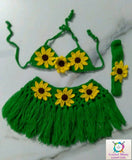 Crochet Baby Bikini Skirt Set