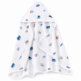 COCOSHELL Muslin Cotton Hooded Towel 70X70 Cm Single Layer Towel