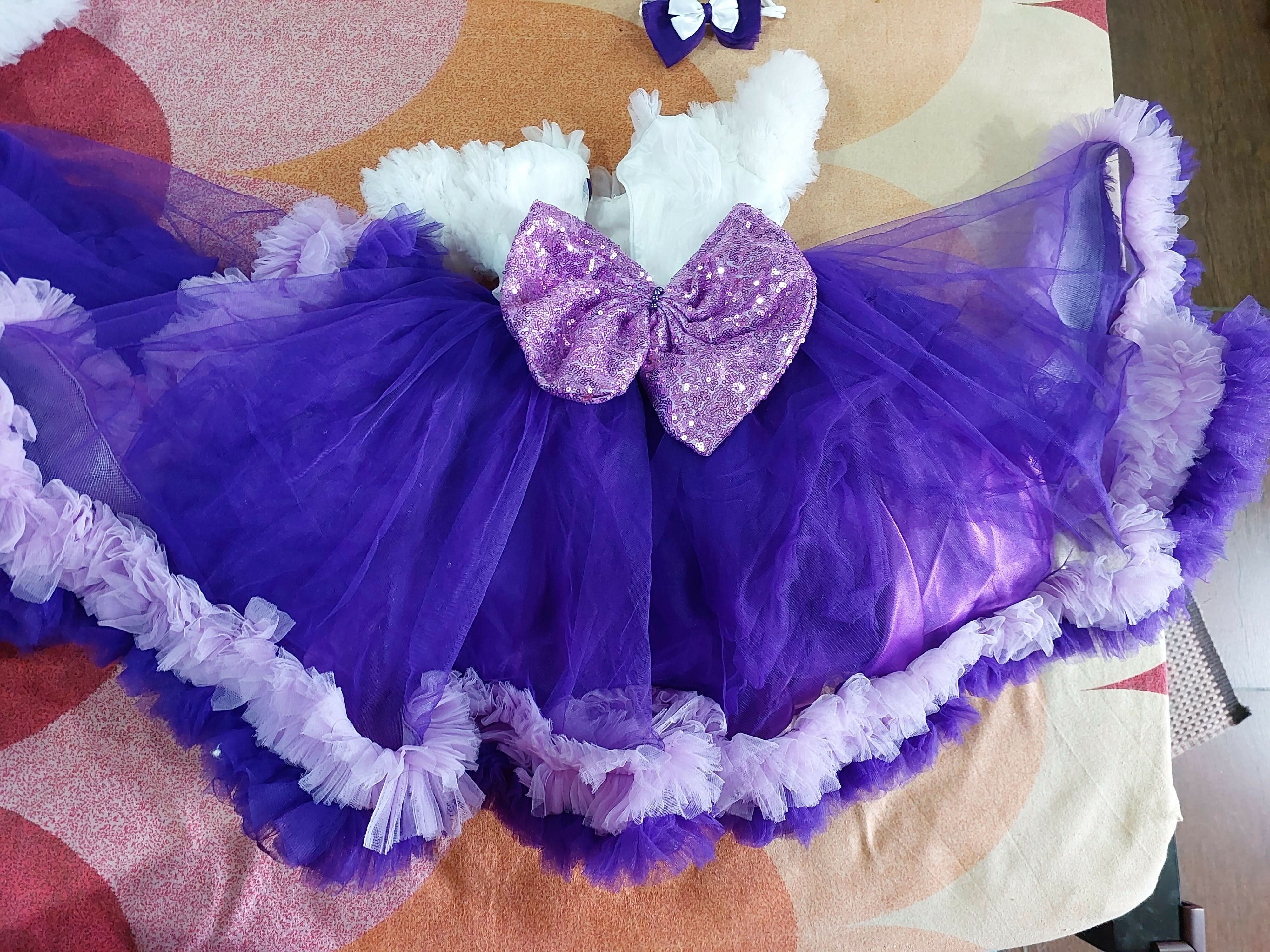 Mom Daughter Twinning Dress for 1st Birthday