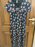 MAX nursing maxi gowns – set of 2, cotton hosiery, soft & stretchable with front buttons (L/XL).