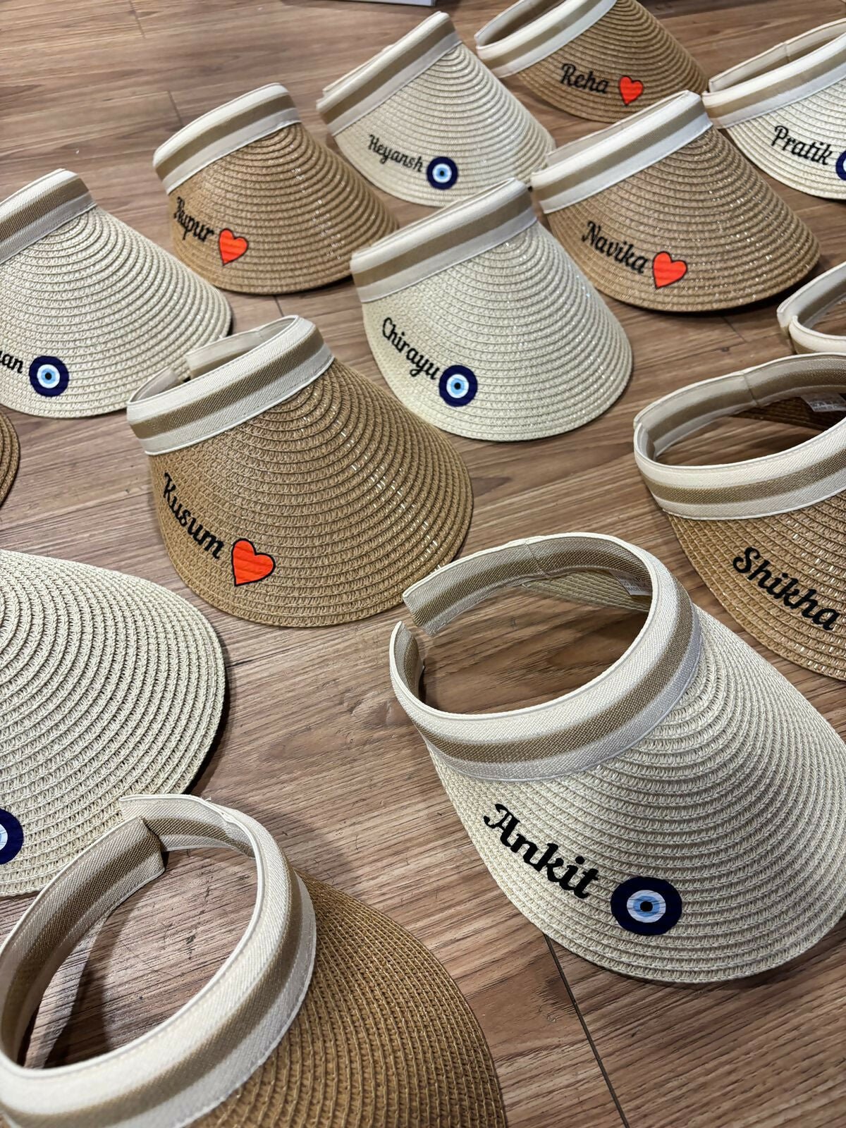 Personalised Beach Visor Caps