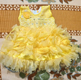 Yellow floral dress