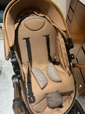 BABYHUG Majestic Stroller/Pram Cum Carry Cot With Canopy - Beige
