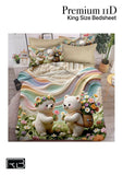 King size bedsheet with cartoon bear design