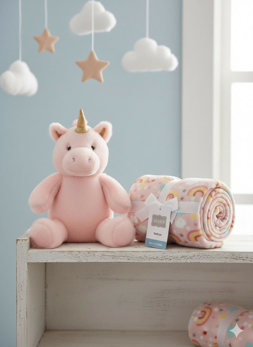 Baby blanket with toy pack of 2