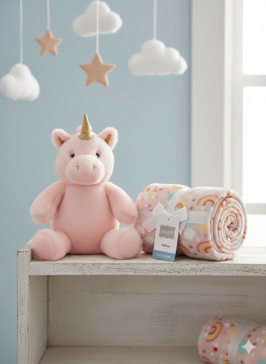 Baby blanket with toy pack of 2