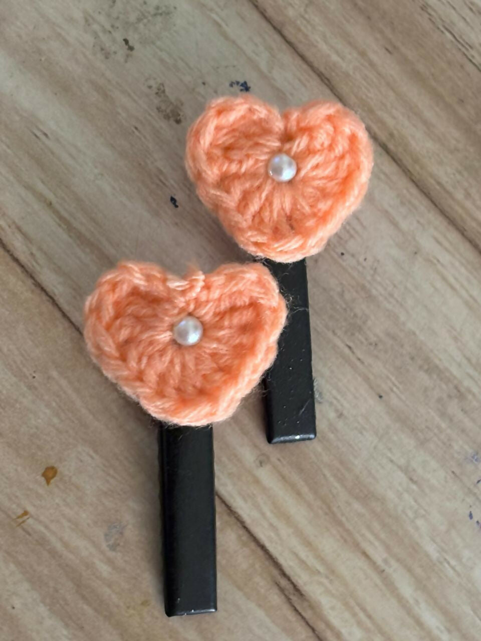 Handmade Crochet Hair Clips for Girls | Cute & Soft Baby Hair Accessories | Colorful Designer Clips
