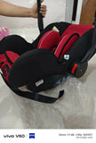 LUVLAP Infant Baby Car Seat Cum Carry Cot, Red