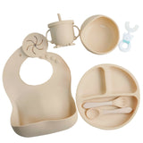 NAUTILUS 9-Piece Silicone Baby Feeding Set – Safe, Durable & Complete Mealtime Solution for Babies & Toddlers