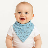 Hosiery Cotton Baby V Shape Bib | Assorted Colors | Steel Snap Button Closure