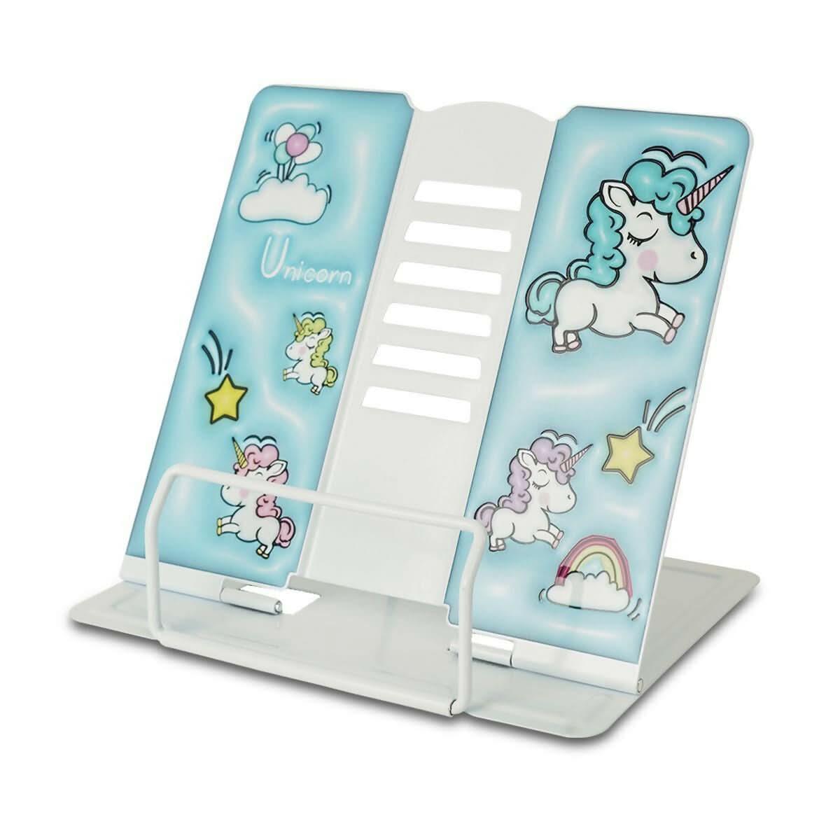 The book holder with different notches on the movable backrest can be adjusted in height and angle as needed. Promote proper posture to improve spine health.