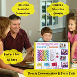 Kids Conversation Game with Snakes and Ladder