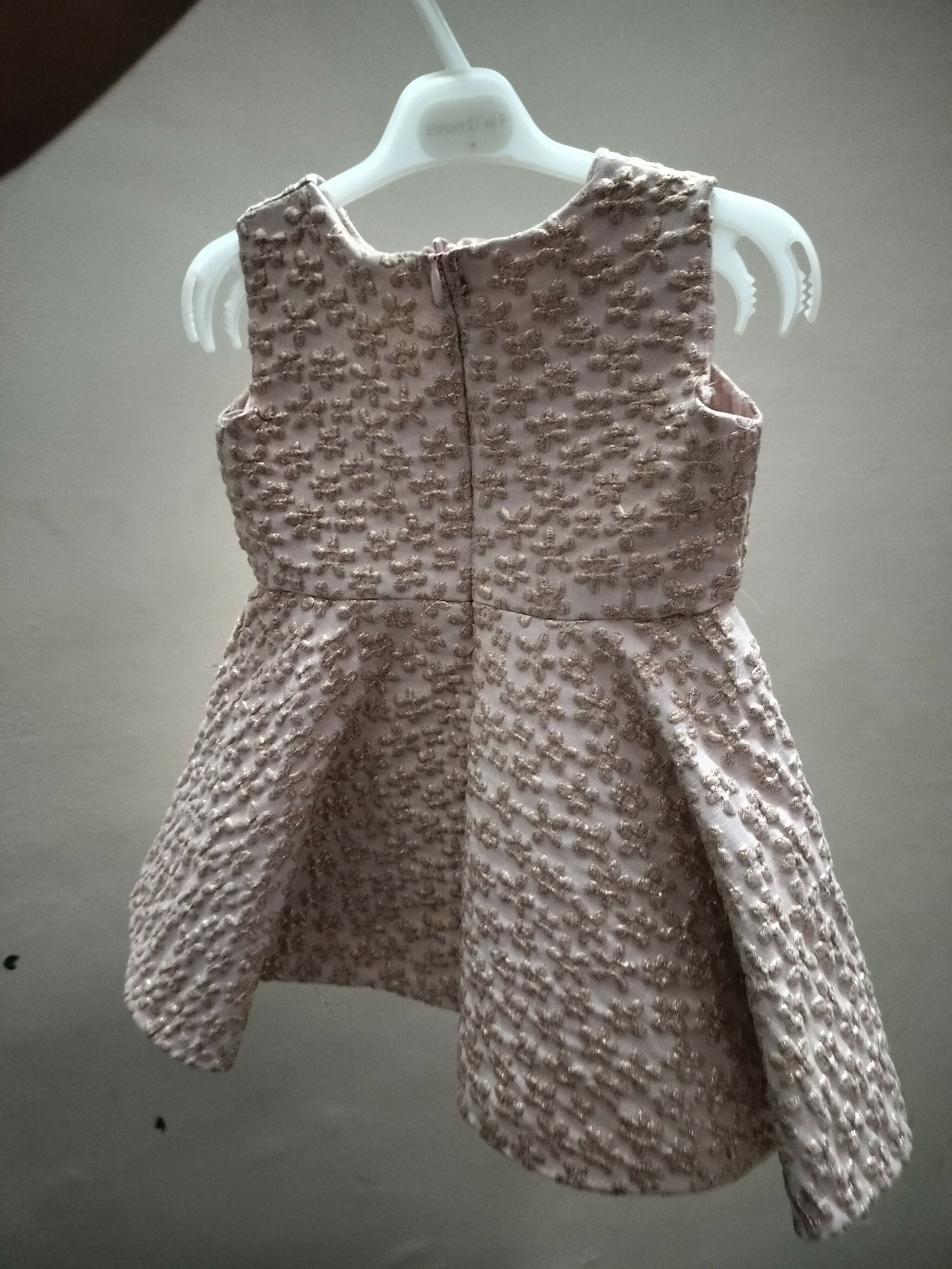 Pale Pink Frock For Baby Girl , 6 Months - 12 Months