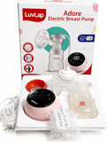 Luvlap Adore Electric Breast Pump with 2 Phase Pumping, Rechargeable Battery, Digital TouchScreen, Smart Memory, Dual Power Mode, 2pcs Breast pads free, Soft & Gentle, BPA Free