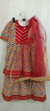 Elevate your baby girl's style with the captivating combination of red and skin color - a perfect blend of vibrancy and warmth for her adorable wardrobe