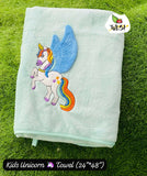 Unicorn cartoon towel